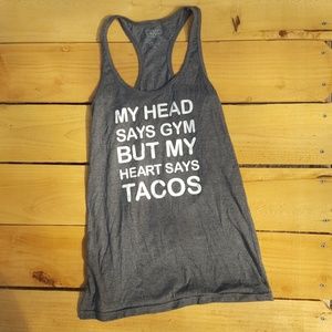 Summer Gray tee medium tank gym